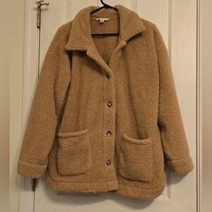 Cozy Tan Sherpa Jacket